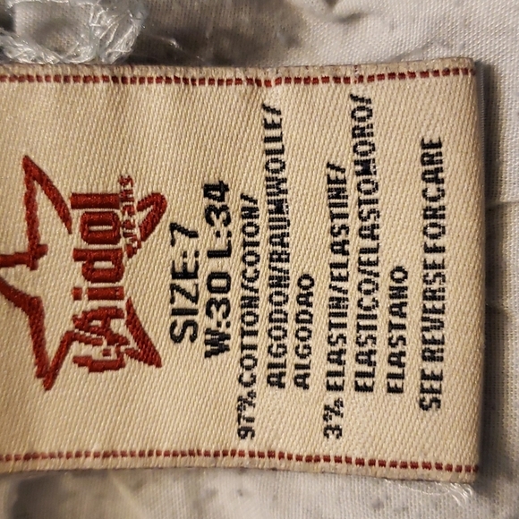 LA Idol White Lace Embellished Boot Cut Jeans Swarovski Crystals Luxury Summer - Picture 5 of 16